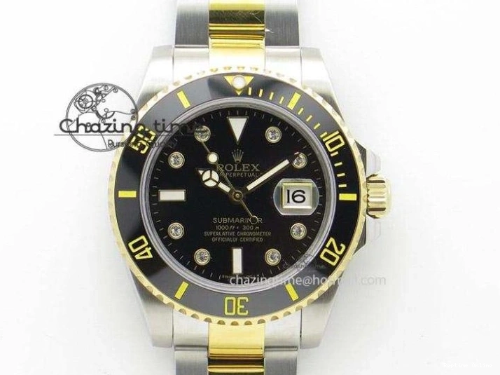 0115 Submariner 116613 LV VRF Best Edition YG Wrapped Bezel Green Dial on SS YG Bracelet A2836 MAX Version Compact 2920